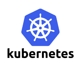 kubernetes logo with text