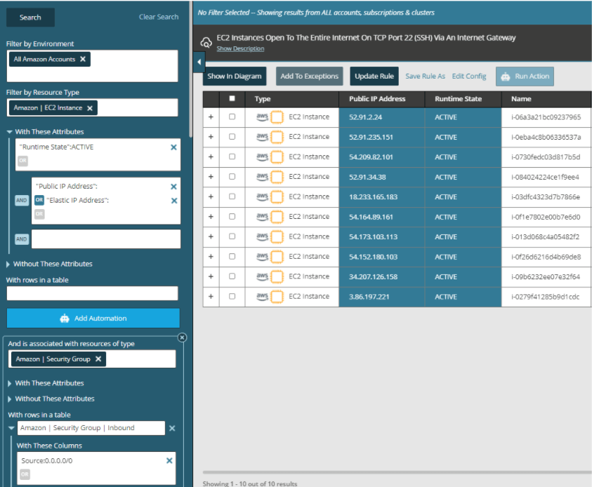 aws search results