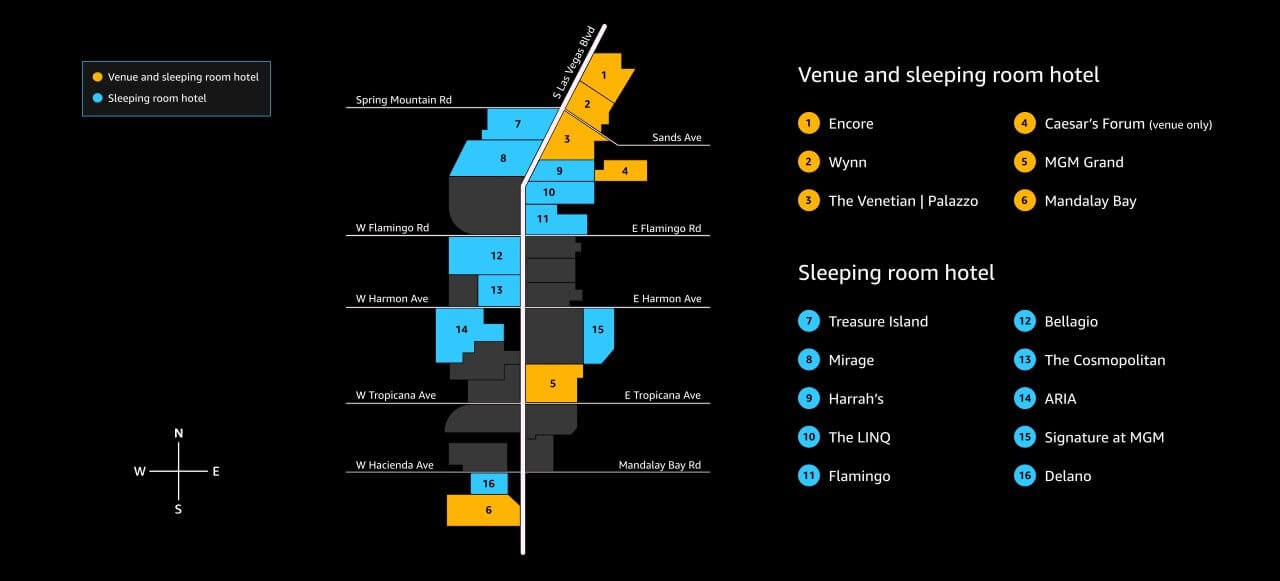 aws reinvent hotels 2022