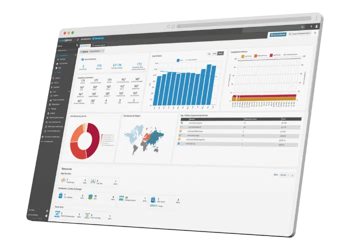 Screenshot of Hyperglance Azure Dashboard